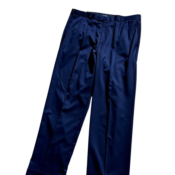 Dockers Men's Signature Classic Casual Trouser Pants, Black, 38W x 34L Pleated - Picture 9 of 11